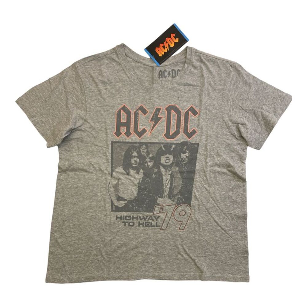Licensed Women's Classic Rock Band Short Sleeve T-Shirt - AC/DC